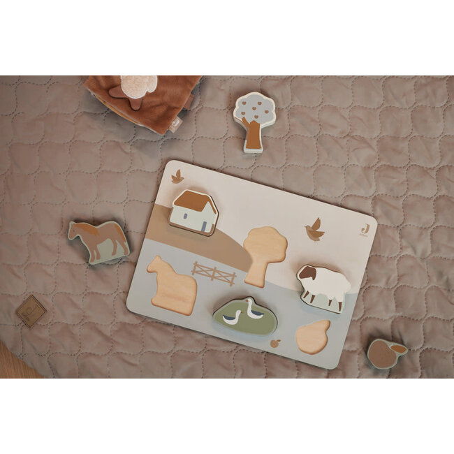 Jollein houten puzzel Farm