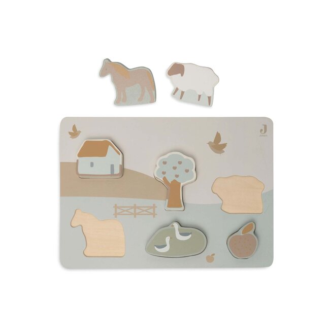 Jollein houten puzzel Farm