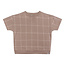 Daily7 Daily7 sweater oversized d7 short sleeve dusty taupe