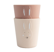 Trixie Silicone beker 2-pack - Mrs. Rabbit