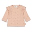 Feetje Feetje longsleeve ruches aop So Very Loved l.roze