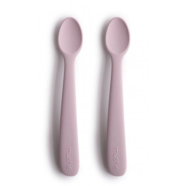 Mushie baby lepel 2pck Soft lilac