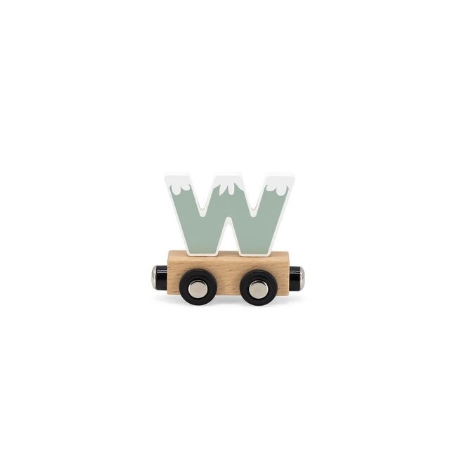 Tryco Lettertrein gekleurd  "W"