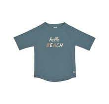 Lässig UV-zwemshirt rashguard crabs hello beach blue