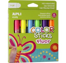Apli - Color stick fluor 6 kleuren