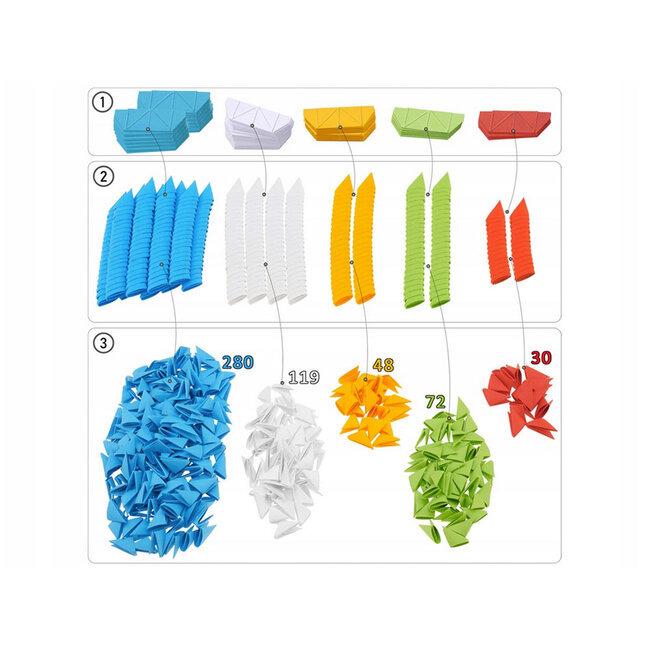 Origami 3D Peacock 549pcs