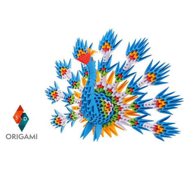 Origami 3D Peacock 549pcs
