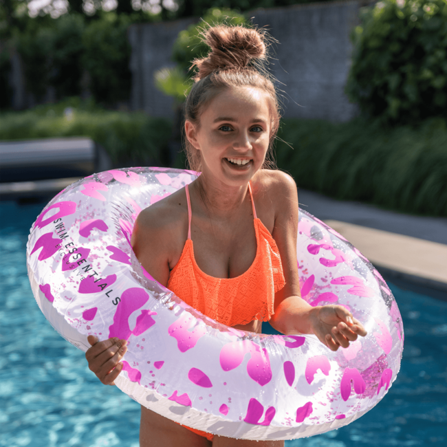 Swim Essentials Zwemband Neon Panterprint 90 cm
