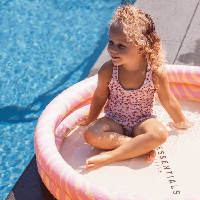 Swim Essentials Zwembad Roze Zebra Ø 100 cm