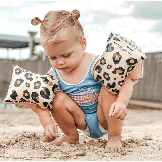 Swim Essentials Zwembandjes Panter Beige 2-6 jaar