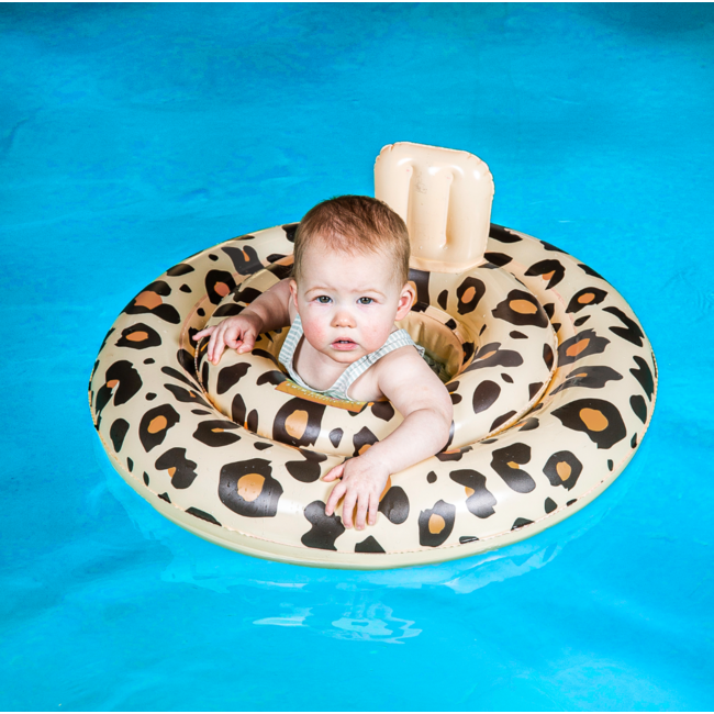 Swim Essentials Baby Float Beige Panter 0-1 jaar
