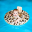 Swim Essentials Baby Float Beige Panter 0-1 jaar