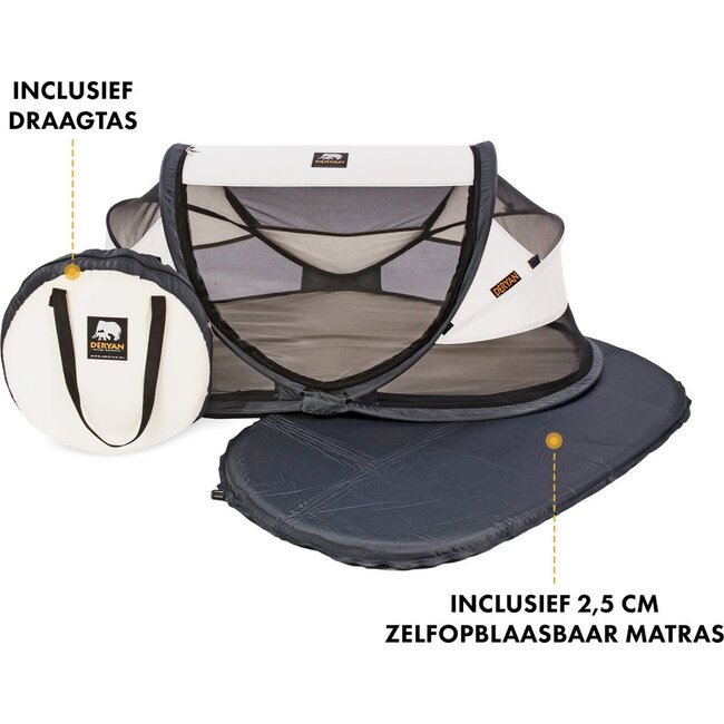 Deryan Baby Luxe travelcot cream