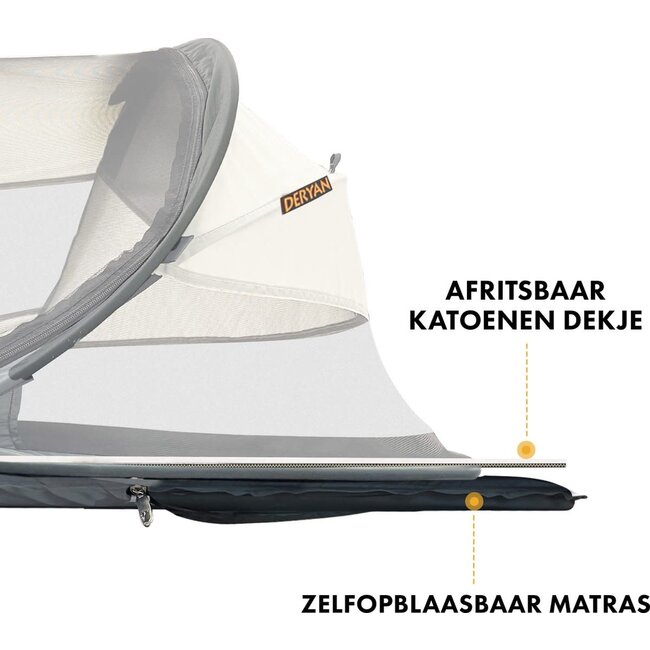 Deryan Baby Luxe travelcot cream