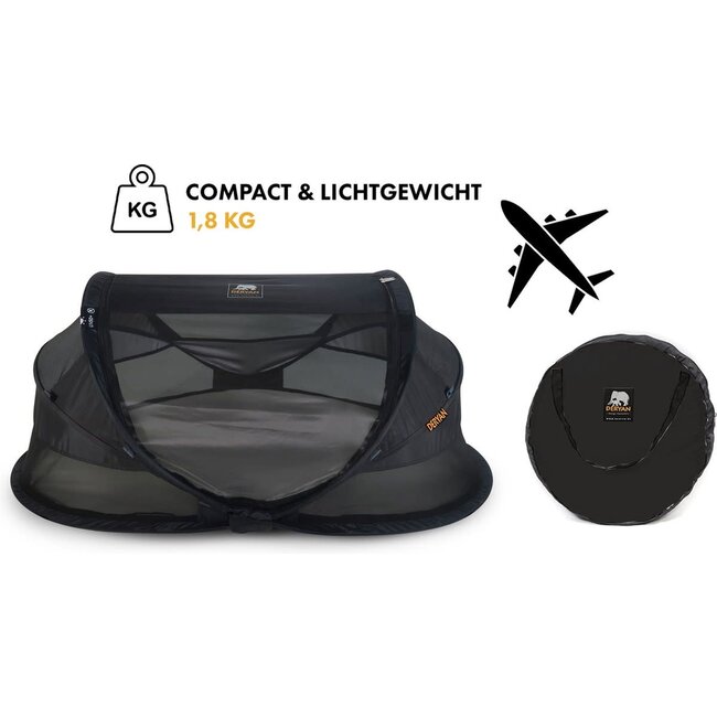 Deryan Baby Luxe travelcot black