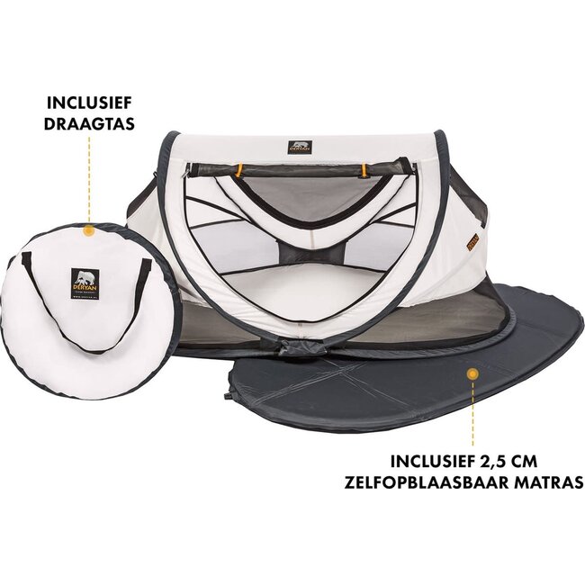 Deryan Peuter Luxe travelcot cream