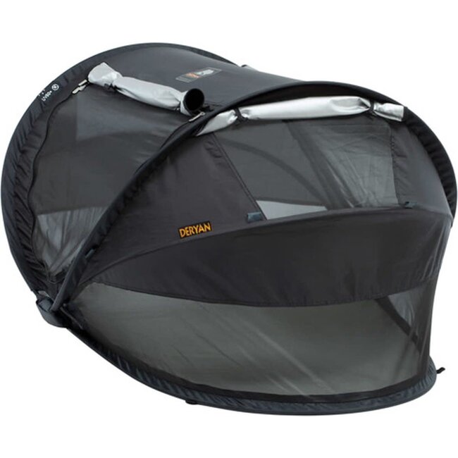 Deryan Peuter Luxe travelcot black incl. 3D welcool matras