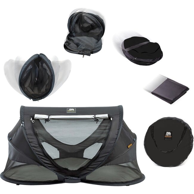 Deryan Peuter Luxe travelcot black