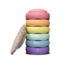 Stapelstein Stapelstein pastel rainbow met balansboard confetti pastel