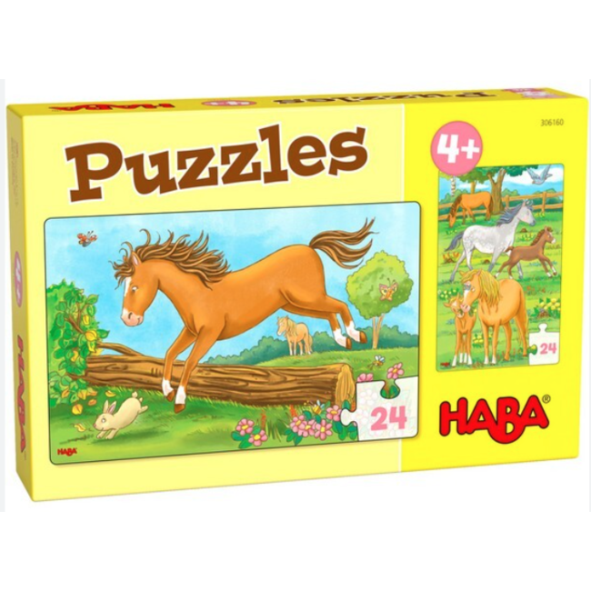 Haba puzzel Paarden