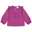 Jubel Jubel blouse ruches - Flowers for Life paars