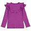 Jubel Jubel longsleeve rib - Flowers for Life paars