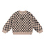 Daily7 Daily7 sweater oversized checkerboard cement grey