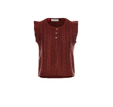 Looxs gilet knitted  red wine