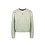 Like Flo Flo girls knitted sweater with embroidery pistache
