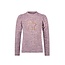 Like Flo Flo girls melee puffy top with sequins plum