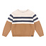 Daily7 Daily7 fancy knitted sweater hazelnut