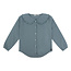 Daily7 Daily7 longsleeve ruffle collar dusty petrol