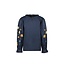 Like Flo Flo girls woven blouse with embroidery sleeves navy