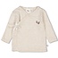 Feetje Feetje overslagshirt - Little Forest Friends offwhite melange