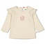 Feetje Feetje longsleeve ruches - Sending Love offwhite