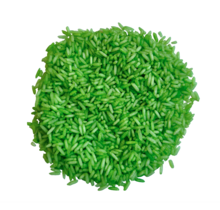 Grennn speelrijst fluor groen 500 gram
