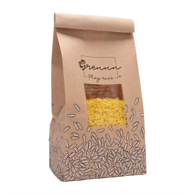 Grennn speelrijst geel 500 gram