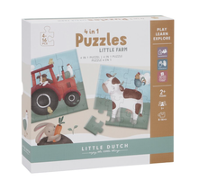 Little Dutch 4 in 1  puzzel  Little Farm FSC