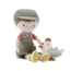 Little Dutch knuffelpop boer Jim met kip 35cm