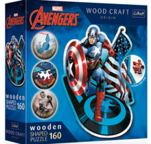 Trefl Puzzel Wooden Shaped Capitan America 160 stukjes