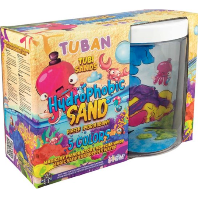 Tuban Hydrophobic Sand Set – 5 Colors With Aquarium