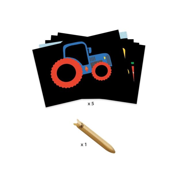 dj00040 kraskaarten 'Voertuigen'