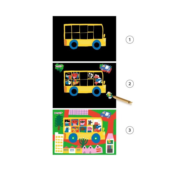 dj00040 kraskaarten 'Voertuigen'