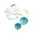 dj07983 knutselset papier maché kommen blauw
