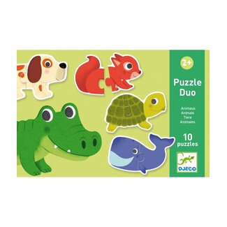 Djeco dj08147 Puzzel duo dieren