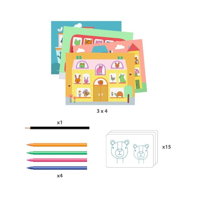 dj09289 Tekenset overtrekken