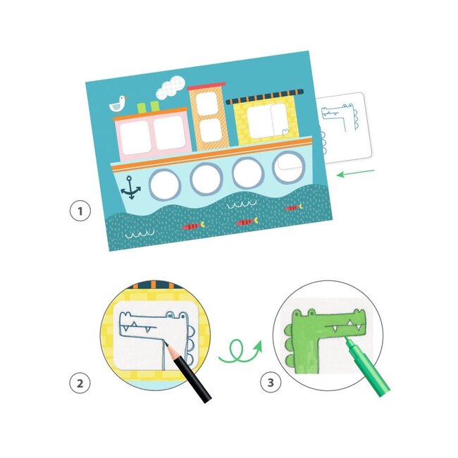 dj09289 Tekenset overtrekken