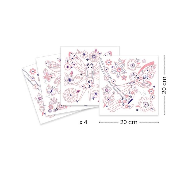 dj09696 Glinsterende kleurplaten Kleine vleugels