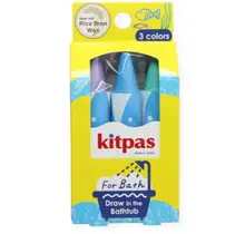 Kitpas badkrijt 3pcs Green Blue Violet