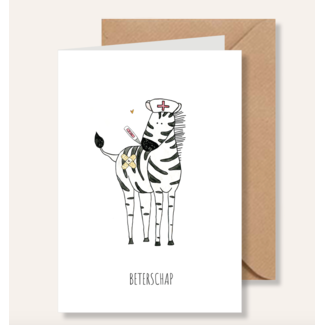 Juulz Juulz kaart Beterschap zebra